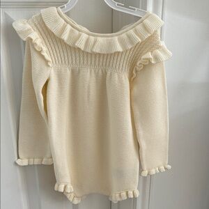 Janie and Jack Cream Sweater Bubble